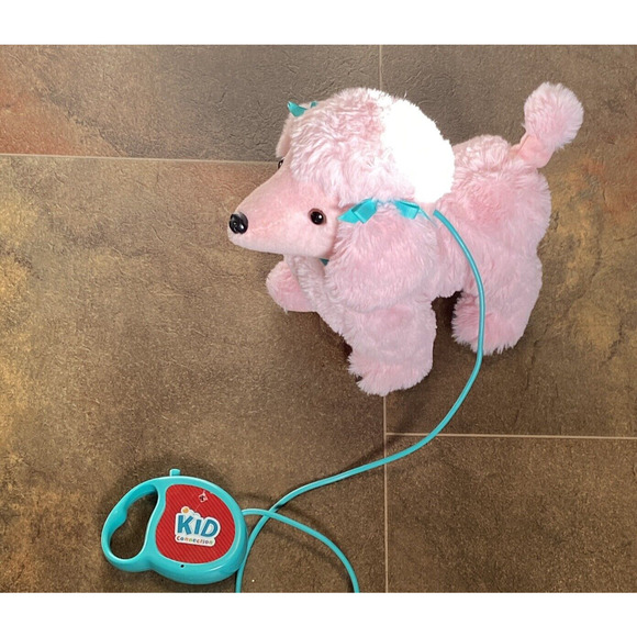 Kid Connection 9 inch Pink Plush Poodle Walking Bark Pet Remote Controlled Leash - Picture 11 of 11